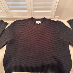 Brand new black crop sweater